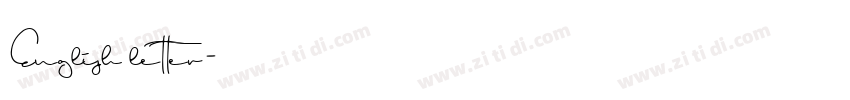 English letter字体转换